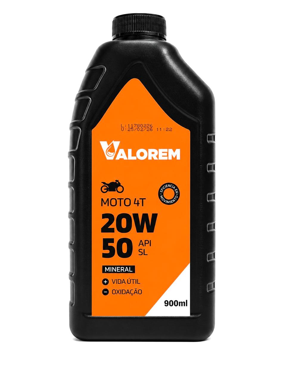 VALOREM MOTO 4T PLUS SAE 20W50. 24X900 ML.