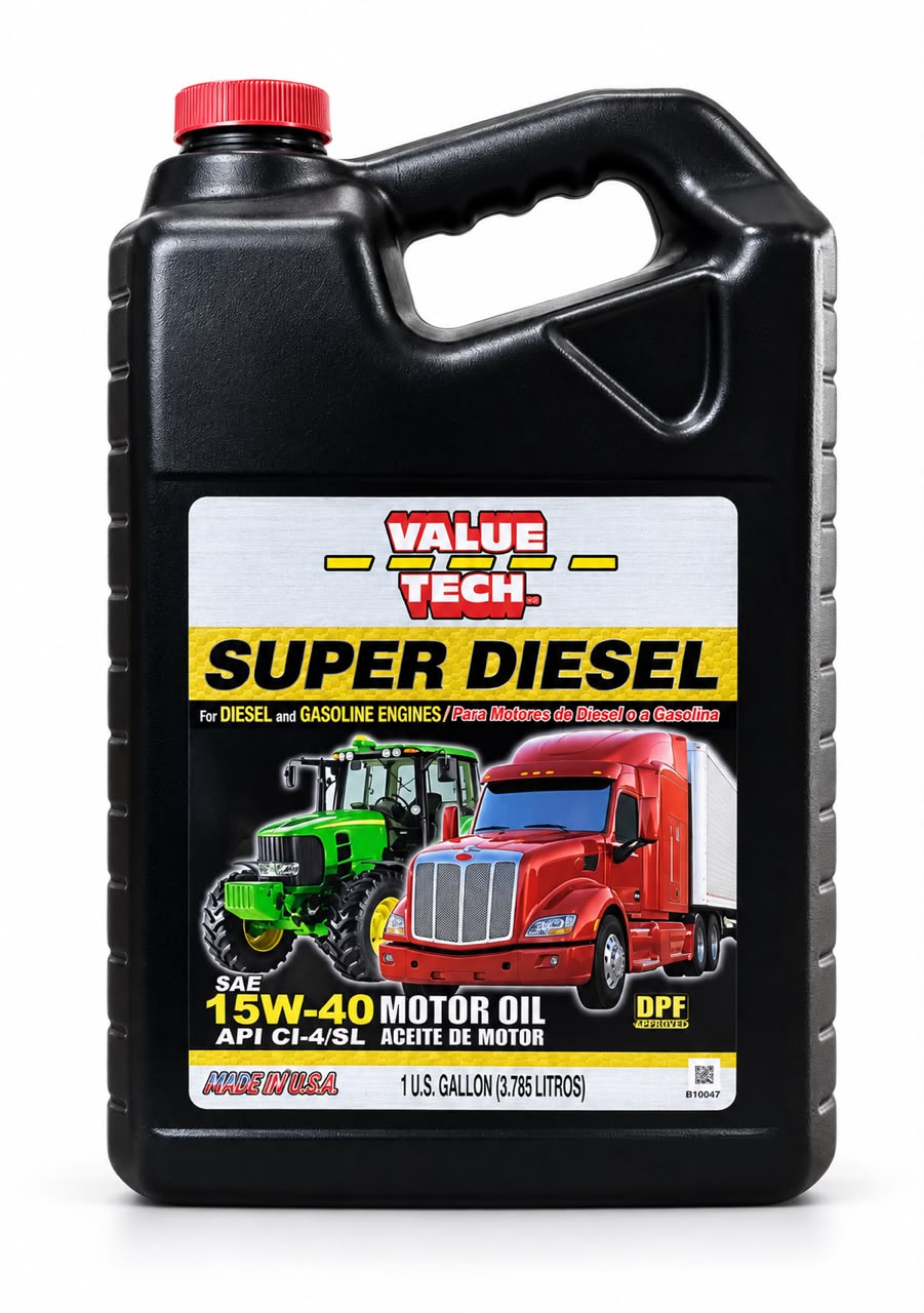 VALUE TECH SUPER DIESEL 15W40. CI4/SL. 4X4