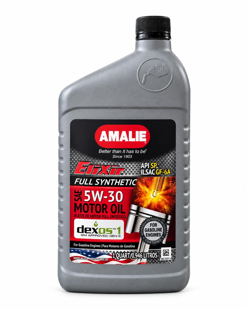 AMALIE 5W30 DEXOS1 API SP. ILSAC GF-6A. 12X1