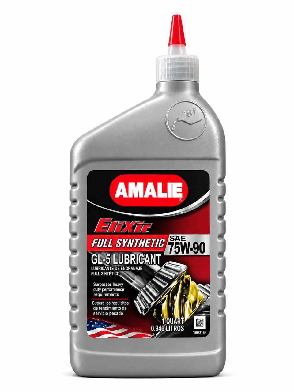 AMALIE ELIXIR FULL SYN GL5 75W90. 12X1