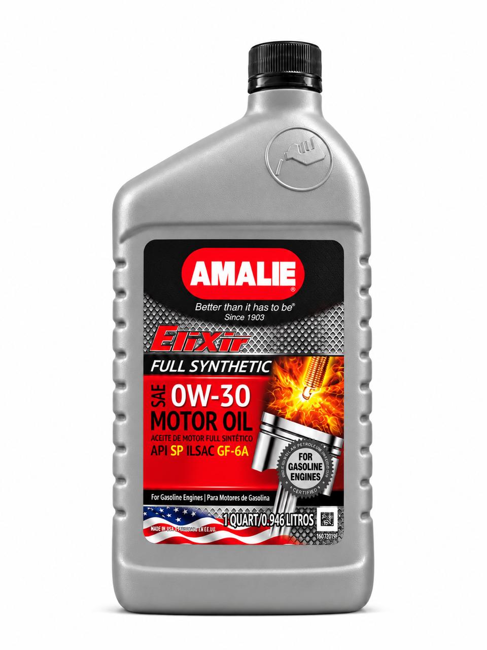 AMALIE FULL SYN 0W30 API SP. ILSAC GF-6A 12X1
