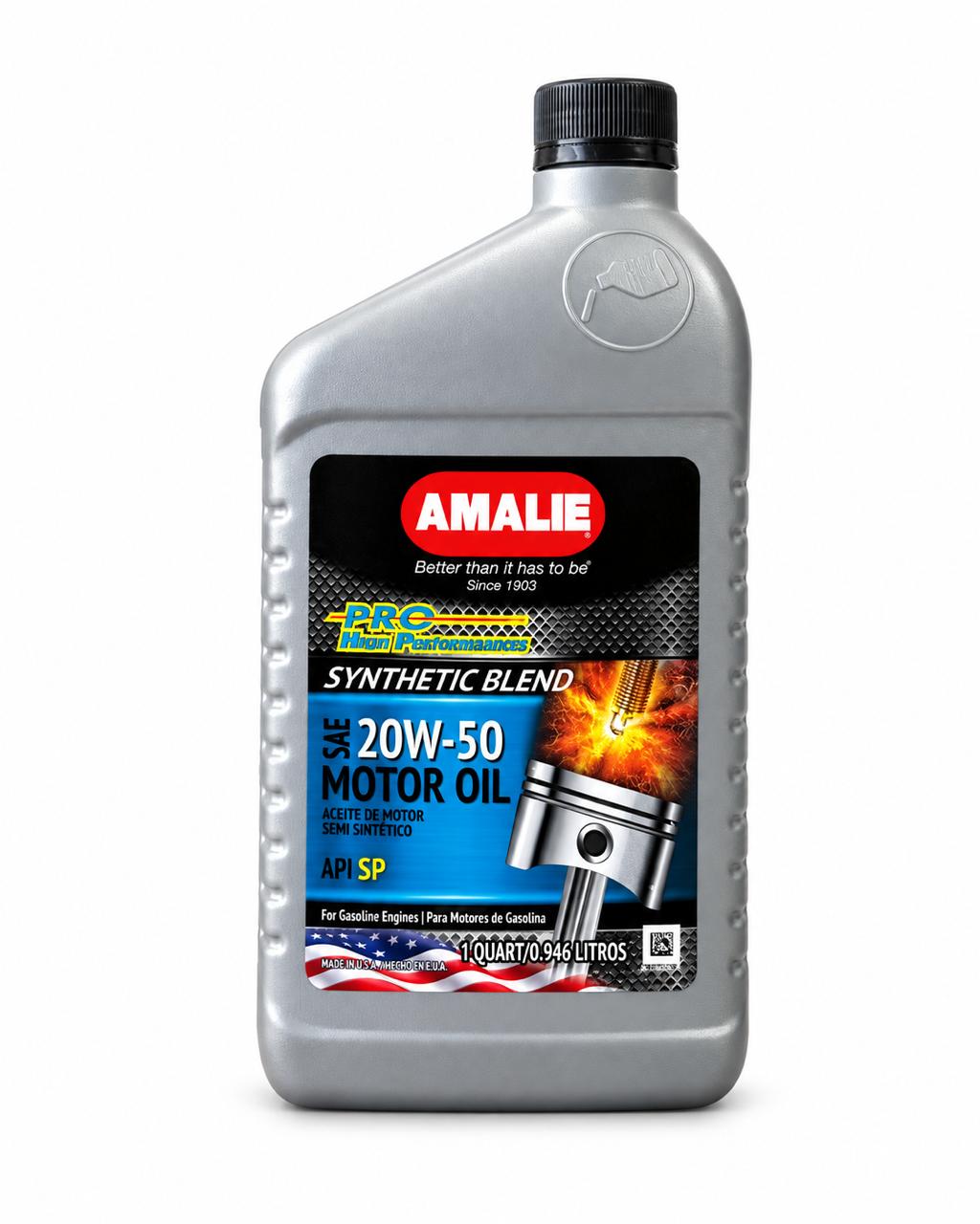 AMALIE 20W50 SEMI SINTETICO- API SP 12X1