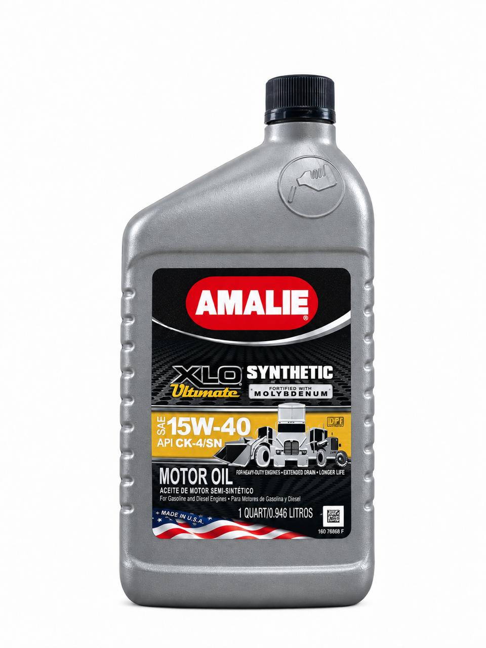 AMALIE XLO SYN BL 15W40. API CK4/SN 12X1