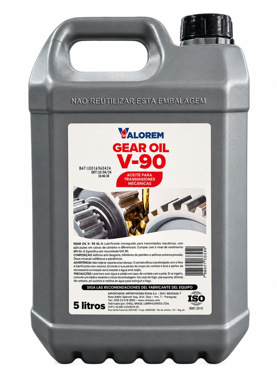 VALOREM GEAR OIL SAE 90. GL 4. 4X5